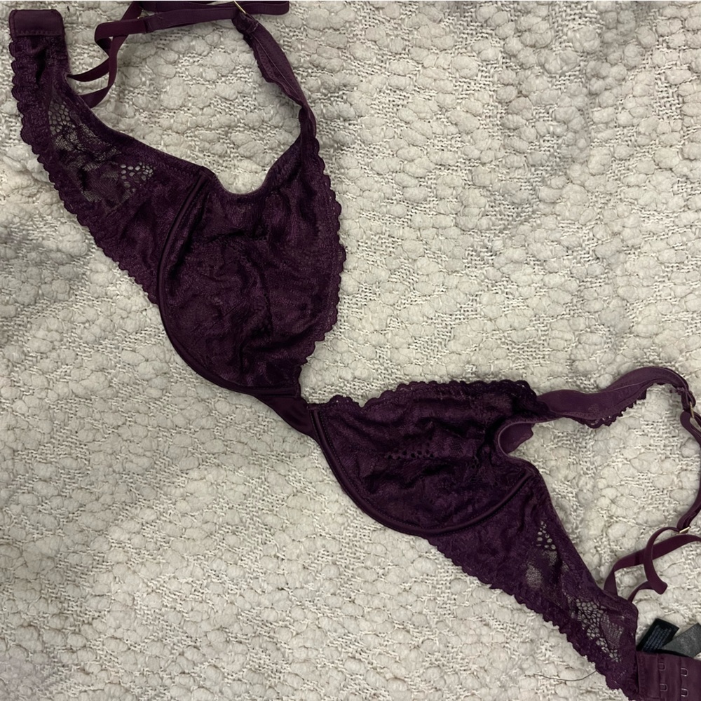 violet lace bralette, 34B, excellent condition, Primark 💜